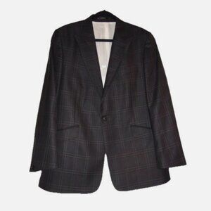 Duchamp Tonal Plaid Sport Coat Blazer